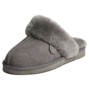 Fireside By Dearfoams Women's Size 7 Genuine Shearling Soft Scuff Slipper Clog